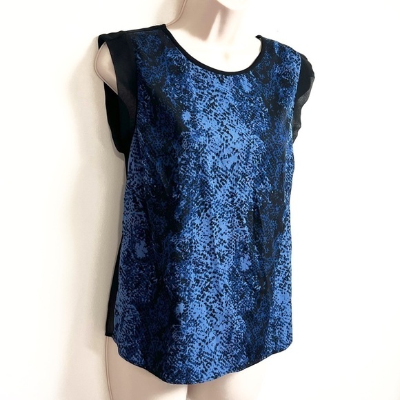 🆕 Walter Baker python sheer sleeveless blouse tank top - Picture 1 of 8